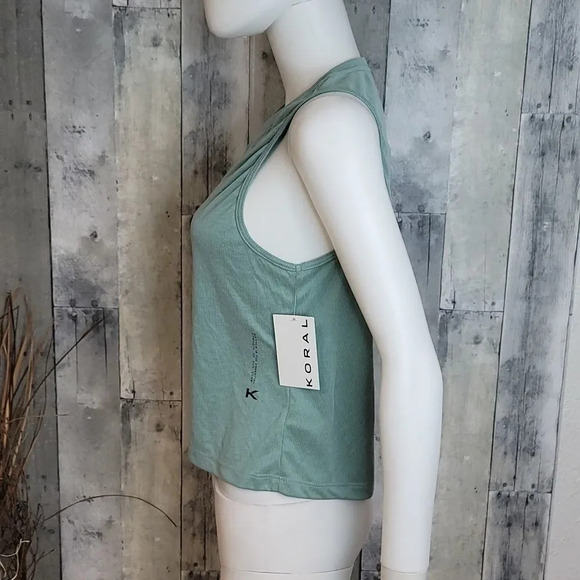 Koral Muscle Marlow Tank Top Aquamarine - Picture 4 of 10